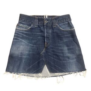 Vintage 90s Y2K Levi’s Retro Grunge Boho Western Streetwear Fringed Mini Skirt S